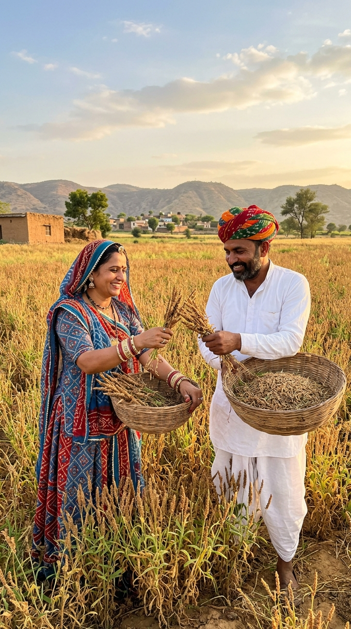 Everyday Marwar Isabgol Harvest Photo